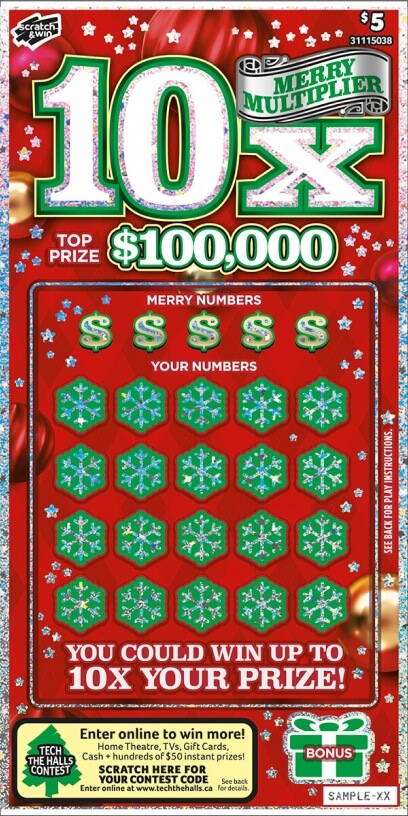 $5 Merry Multiplier 10X